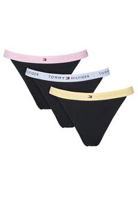 TOMMY HILFIGER - Tommy Hilfiger Komplet stringów UW0UW06518 Czarny. Kolor: czarny. Materiał: bawełna #6
