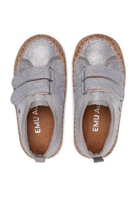 EMU Australia Espadryle Millner Metallic K12506 Srebrny. Kolor: srebrny. Materiał: skóra, zamsz #8