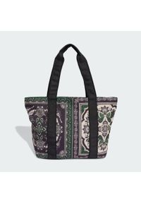 Adidas - Torba adidas Farm Tote. Kolor: czarny, wielokolorowy, beżowy. Wzór: kolorowy. Sport: fitness