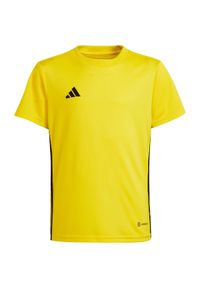 Adidas - Koszulka do piłki nożnej dla dzieci adidas Tabela 23 Jersey. Kolor: żółty. Materiał: jersey #1