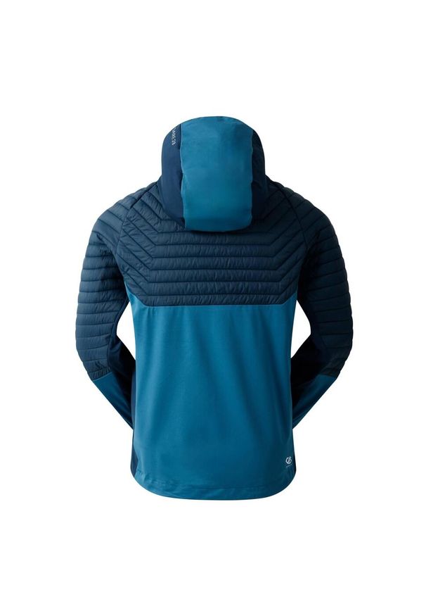 DARE 2B - Męska Kurtka Hybrydowa Descending II. Kolor: niebieski, wielokolorowy, zielony. Materiał: puch. Sport: turystyka piesza