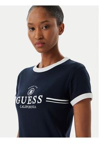 Guess Sukienka codzienna V6GK05 K2988 Granatowy Regular Fit. Okazja: na co dzień. Kolor: niebieski. Materiał: bawełna. Typ sukienki: proste. Styl: casual #2