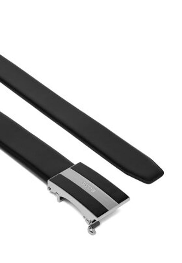 BOSS Pasek Boss_Icon_Leat_Os35 50546937 Czarny. Kolor: czarny. Materiał: skóra