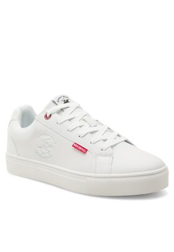 Beverly Hills Polo Club Sneakersy M-AF210880-B Biały. Kolor: biały. Materiał: skóra