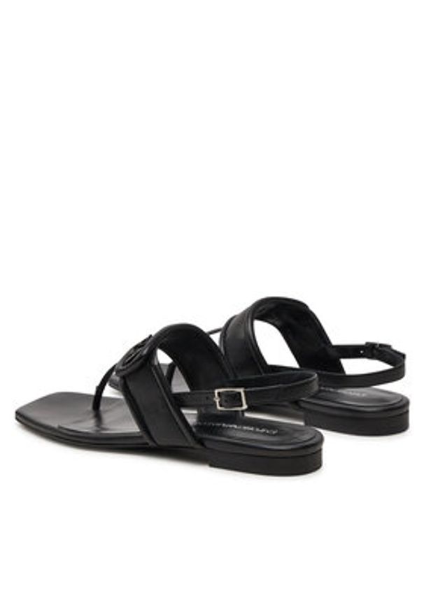 Emporio Armani Sandały X3Q087 XF271 00002 Czarny. Kolor: czarny. Materiał: skóra