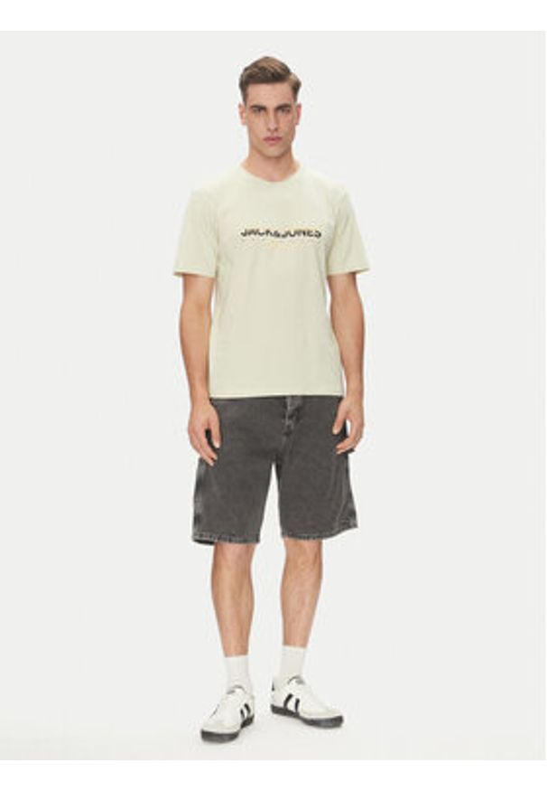 Jack & Jones - Jack&Jones Szorty jeansowe Alex 12273238 Szary Baggy Fit. Kolor: szary. Materiał: bawełna