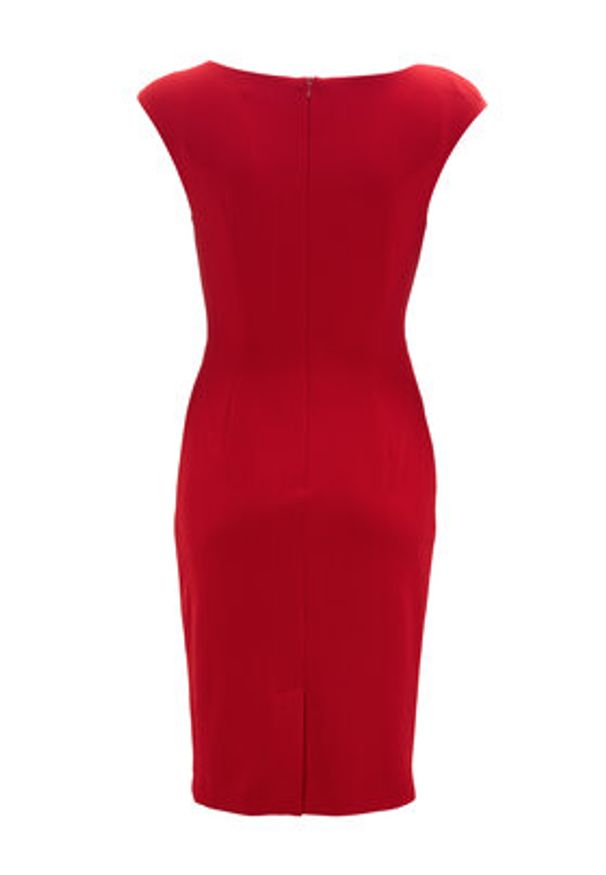 Swing Sukienka koktajlowa 5AI16700 Czerwony Slim Fit. Kolor: czerwony. Materiał: syntetyk. Styl: wizytowy