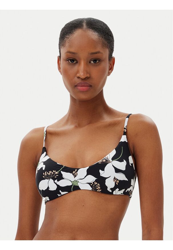Volcom Góra od bikini Midnight Lily O1012501 Czarny. Kolor: czarny. Materiał: syntetyk
