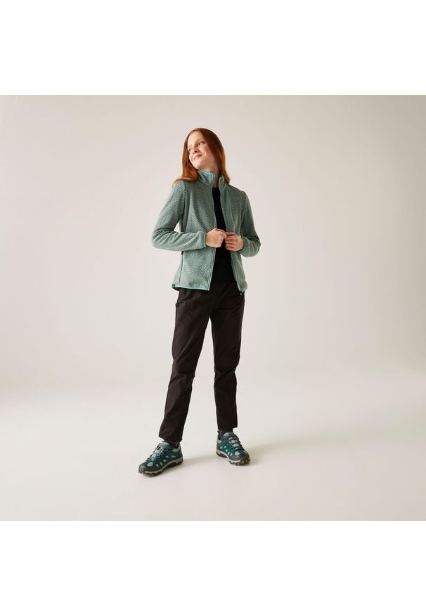 Regatta - Polar damski rozsuwany Elzie. Kolor: zielony. Materiał: polar