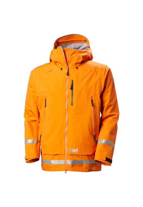 Kurtka narciarska z kapturem Helly Hansen Unit 3L. Typ kołnierza: kaptur. Kolor: pomarańczowy. Sezon: zima. Sport: narciarstwo