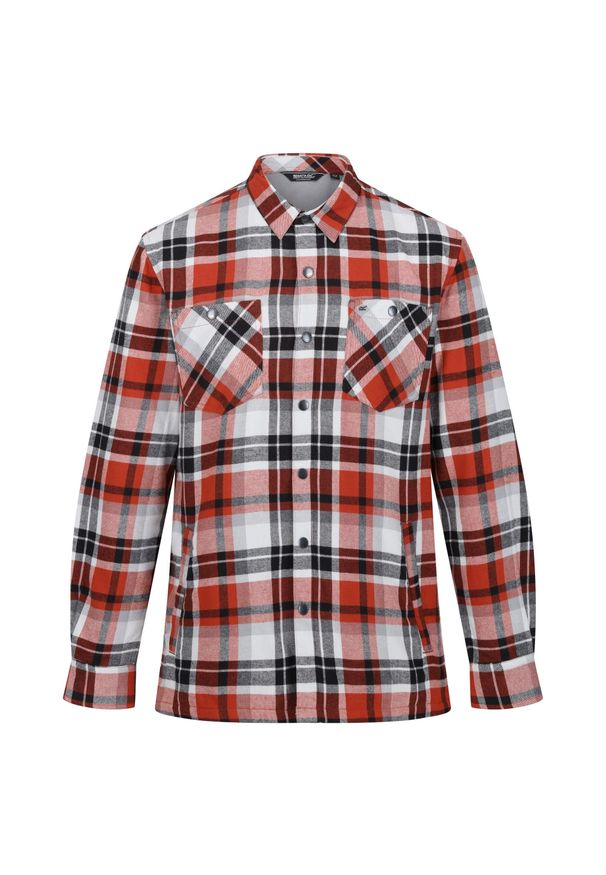 Regatta - Męska Koszula Thamos. Kolor: niebieski, wielokolorowy, różowy, czerwony, szary. Sport: turystyka piesza