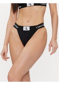 Calvin Klein Swimwear Dół od bikini KW0KW02351 Czarny. Kolor: czarny. Materiał: syntetyk