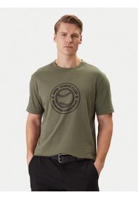 BOSS T-Shirt Ts_Join Logo 50553648 Khaki Regular Fit. Kolor: brązowy. Materiał: bawełna #1