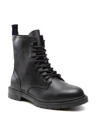 Trapery Wrangler - Spike Mid WM22072A Black 002. Kolor: czarny. Materiał: skóra. Szerokość cholewki: normalna. Styl: klasyczny #1