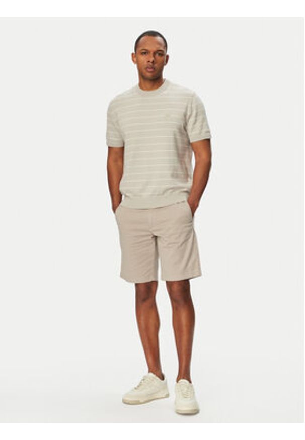 BOSS Sweter Kanacho 50561004 Szary jasny Regular Fit. Kolor: szary. Materiał: bawełna