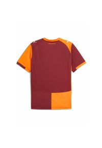 Puma - Męska koszulka domowa Galatasaray SK 25/26 PUMA Red Rhythm Intense Orange. Kolor: czerwony, pomarańczowy, wielokolorowy, żółty. Sport: piłka nożna