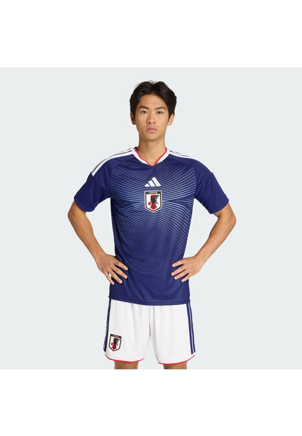 Adidas - adidas Koszulka techniczna Japan 26/27 Home KD3345 Granatowy Slim Fit. Kolor: niebieski. Materiał: syntetyk