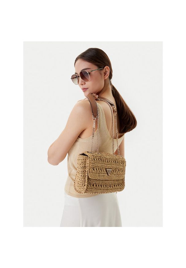 Torebka Guess. Kolor: brązowy