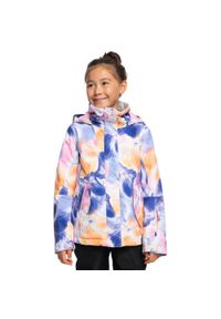 Kurtka narciarska dla dzieci Roxy Jetty Girl. Typ kołnierza: kaptur. Kolor: wielokolorowy. Materiał: poliester. Sezon: zima. Sport: narciarstwo #1