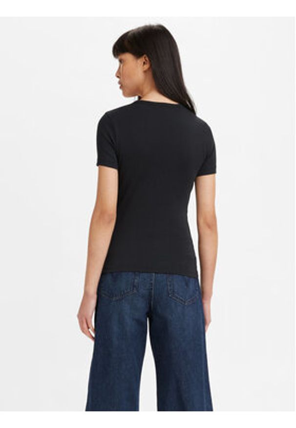 Levi's® T-Shirt Baby Tee 376970001 Czarny Regular Fit. Kolor: czarny. Materiał: bawełna