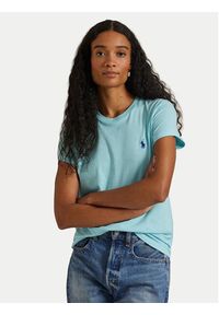 Polo Ralph Lauren T-Shirt 211B14605010 Turkusowy Classic Fit. Typ kołnierza: polo. Kolor: turkusowy. Materiał: bawełna #5
