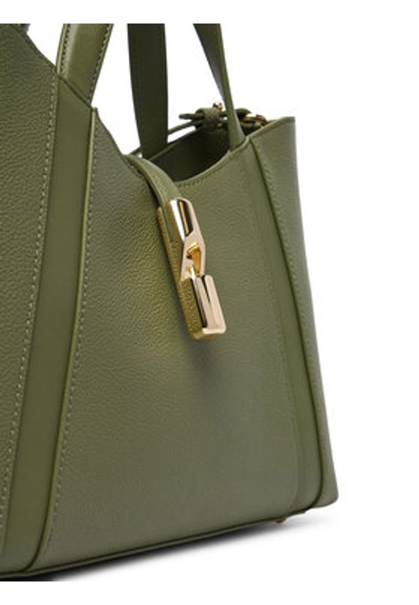 Furla Torebka Goccia S WB01789 BX3353 KH 4555S Zielony. Kolor: zielony. Materiał: skórzane