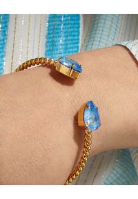 CAROLINE SVEDBOM - Bransoletka Ocean Blue Delite. Materiał: złote. Kolor: niebieski. Kamień szlachetny: kryształ #3
