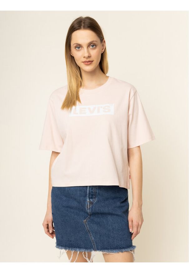 Levi's® T-Shirt Graphic Parker Tee 85634-0008 Różowy Regular Fit. Kolor: różowy. Materiał: bawełna