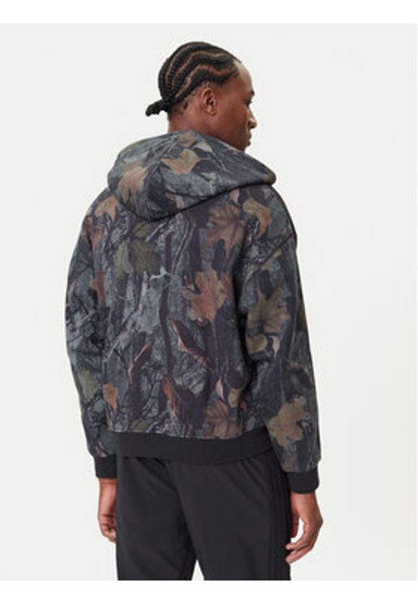 Adidas - adidas Bluza Camo JY2775 Szary Loose Fit. Kolor: szary. Materiał: bawełna