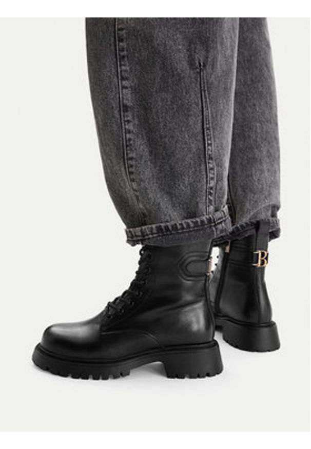 Badura Trzewiki WFA2594-1Z Czarny. Kolor: czarny. Materiał: skóra