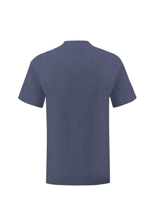 FRUIT OF THE LOOM - Koszulka Unisex Dla Dorosłych Iconic Heather. Kolor: niebieski. Sport: turystyka piesza