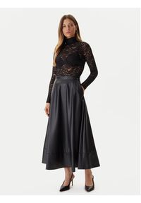 Guess Spódnica z imitacji skóry W5BD71 K8S30 Czarny Regular Fit. Kolor: czarny. Materiał: skóra #3