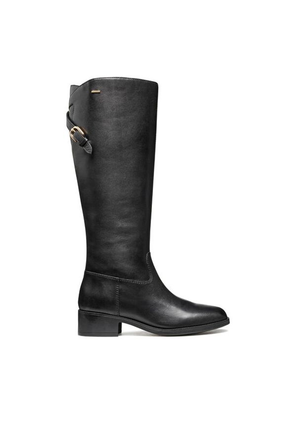 Geox Oficerki D Camexia Np Abx D566WB 00043 C9999 Czarny. Kolor: czarny. Materiał: skóra