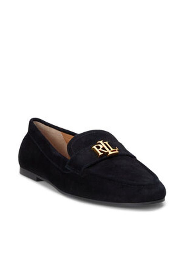 Lauren Ralph Lauren - LAUREN RALPH LAUREN Loafersy 802946809005 Czarny. Kolor: czarny. Materiał: skóra, zamsz