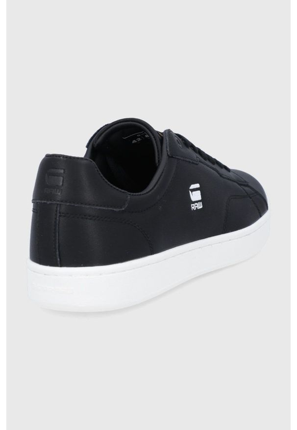G-Star RAW - G-Star Raw Buty skórzane kolor czarny. Nosek buta: okrągły. Zapięcie: sznurówki. Kolor: czarny. Materiał: skóra
