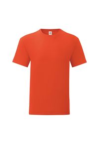 FRUIT OF THE LOOM - Kultowa Koszulka Unisex Dla Dorosłych. Kolor: żółty, pomarańczowy, wielokolorowy