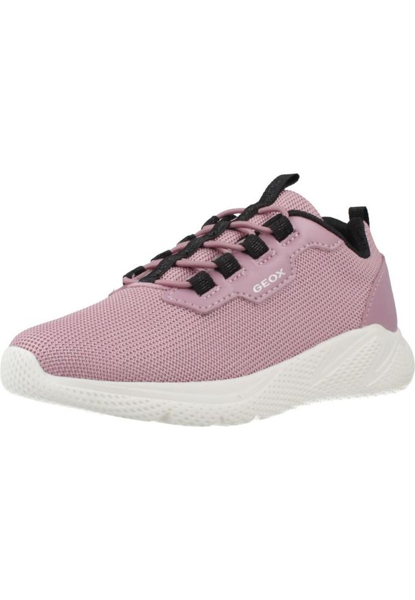 Geox - Kapcie GEOX J SPRINTYE GIRL Rose. Kolor: czarny, różowy, wielokolorowy. Materiał: syntetyk, tkanina. Sport: turystyka piesza
