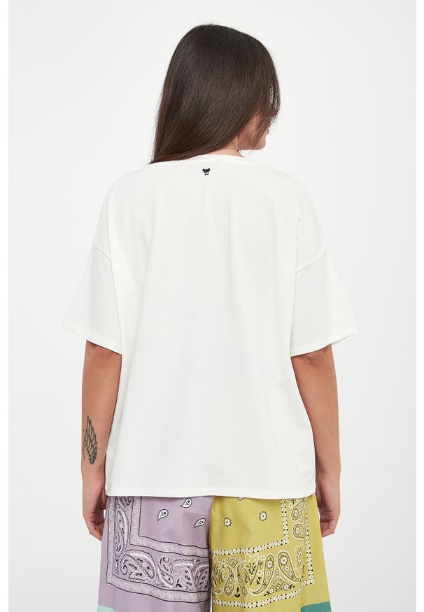 Weekend Max Mara - T-shirt damski jedwabny Pampas WEEKEND MAX MARA. Materiał: jedwab