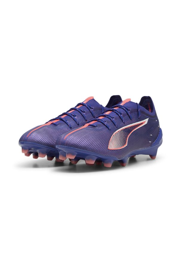 Puma - Buty piłkarskie unisex PUMA ULTRA 5 ULTIMATE FG. Zapięcie: sznurówki. Kolor: biały, wielokolorowy, różowy, niebieski. Sport: piłka nożna