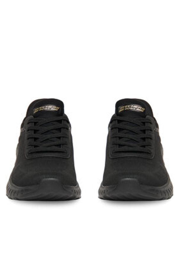 skechers - Skechers Sneakersy BOBS SQUAD CHAOS 117497 BBK Czarny. Kolor: czarny. Materiał: materiał