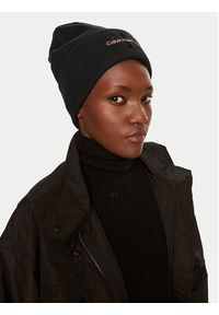 Calvin Klein Czapka Mono Logo Embro K60K612668 Czarny. Kolor: czarny. Materiał: bawełna #4