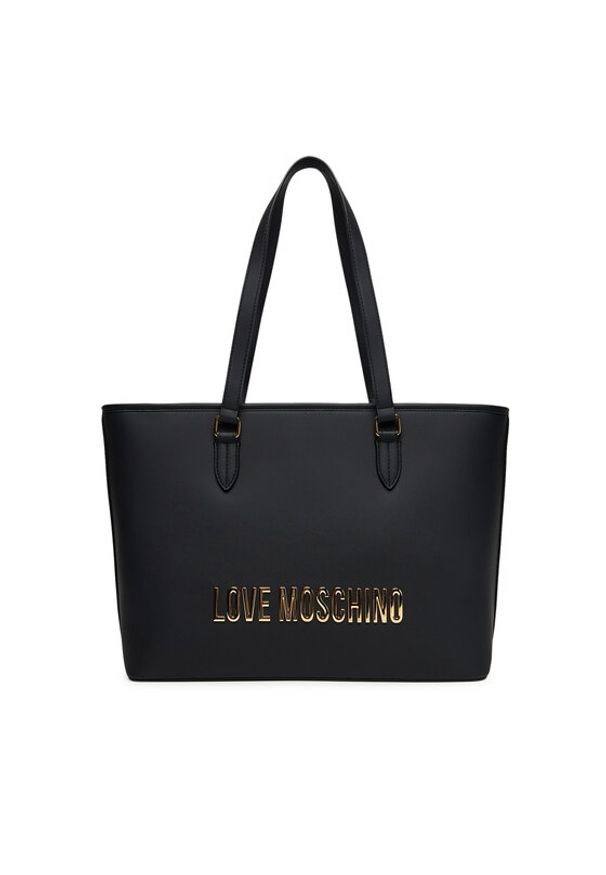 Love Moschino - LOVE MOSCHINO Torebka JC4190PP1NKD0000 Czarny. Kolor: czarny. Materiał: skórzane