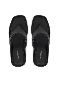 Calvin Klein Japonki Wedge 70 Sndl Thong Lth HW0HW02880 Czarny. Kolor: czarny. Materiał: skóra #3