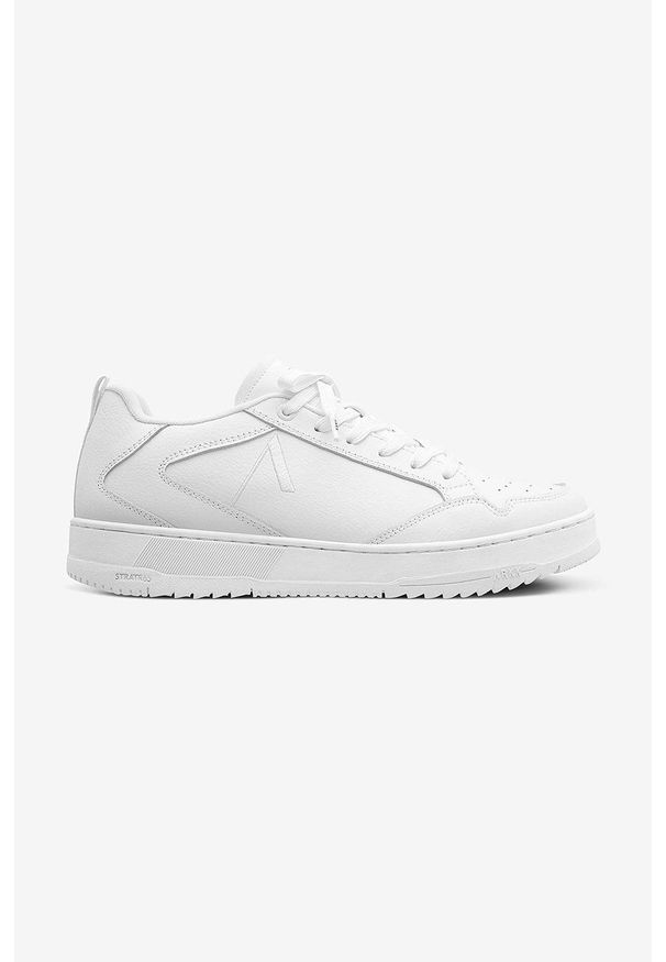 ARKK Copenhagen - Arkk Copenhagen sneakersy skórzane Visuklass Stratr65 kolor biały. Nosek buta: okrągły. Zapięcie: sznurówki. Kolor: biały. Materiał: skóra