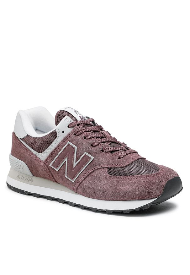 Sneakersy New Balance U574CA2 Fioletowy. Kolor: fioletowy. Materiał: zamsz, skóra