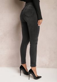 Renee - Czarne Jeansy Skinny High Waist Tatana. Stan: podwyższony. Kolor: czarny. Styl: klasyczny