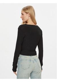 Calvin Klein Jeans Bluzka J20J222559 Czarny Slim Fit. Kolor: czarny. Materiał: syntetyk