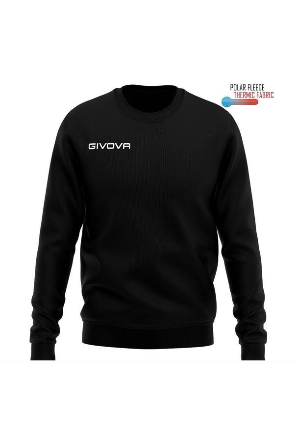 Bluza piłkarska dla dorosłych Givova Maglia One czarna. Kolor: czarny. Sport: piłka nożna