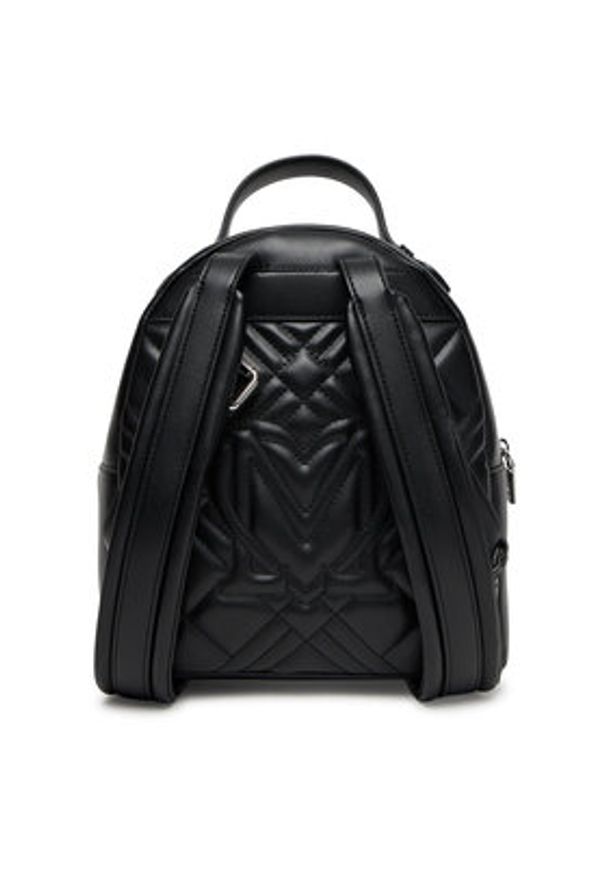 Love Moschino - LOVE MOSCHINO Plecak JC4148PP1NLA000B Czarny. Kolor: czarny. Materiał: skóra