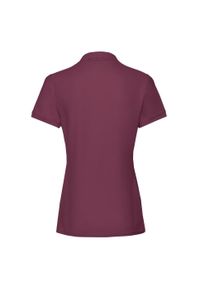 FRUIT OF THE LOOM - Damska Koszulka Polo Premium Plain. Typ kołnierza: polo. Kolor: czerwony, wielokolorowy, brązowy